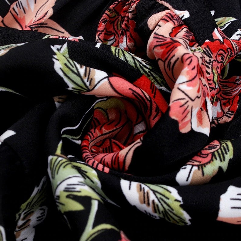 Spring Summer Short Floral Dress Women Casual High Waist Full Sleeve Slim Mini Dress For Women New Fashion dress AnwarDZ