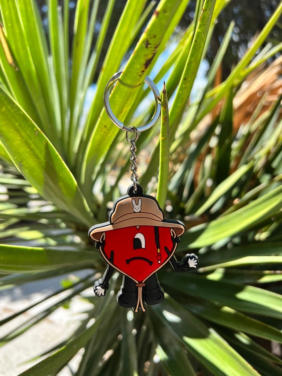Bad Bunny Keychain Etsy