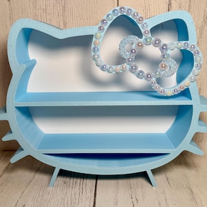 Mini Hello Kitty Shelf: Pink Kawaii Display with Pearl Bow Bild 8