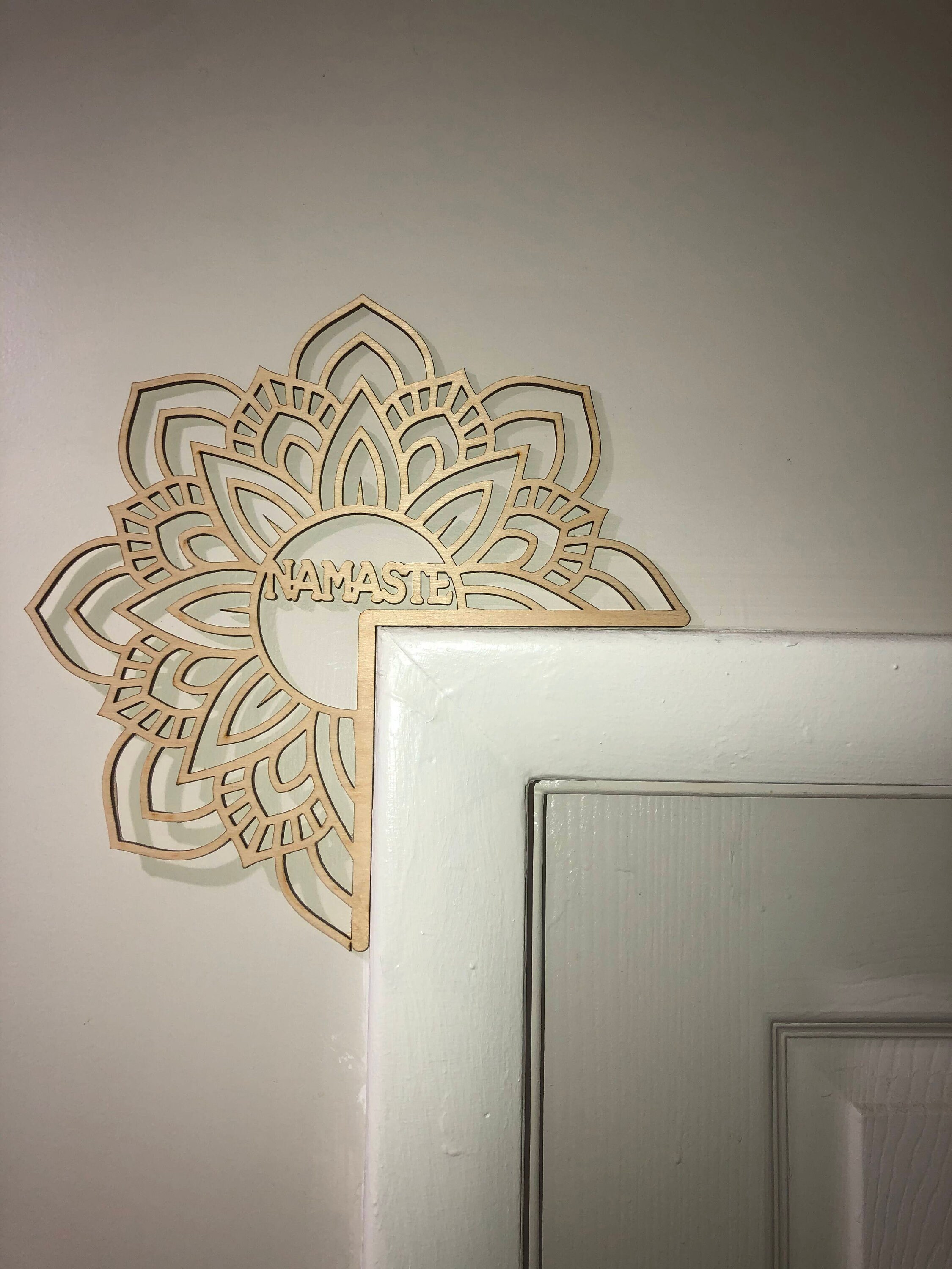 Namaste Mandala Door Trim Corner SVG/PDF Digital File Etsy