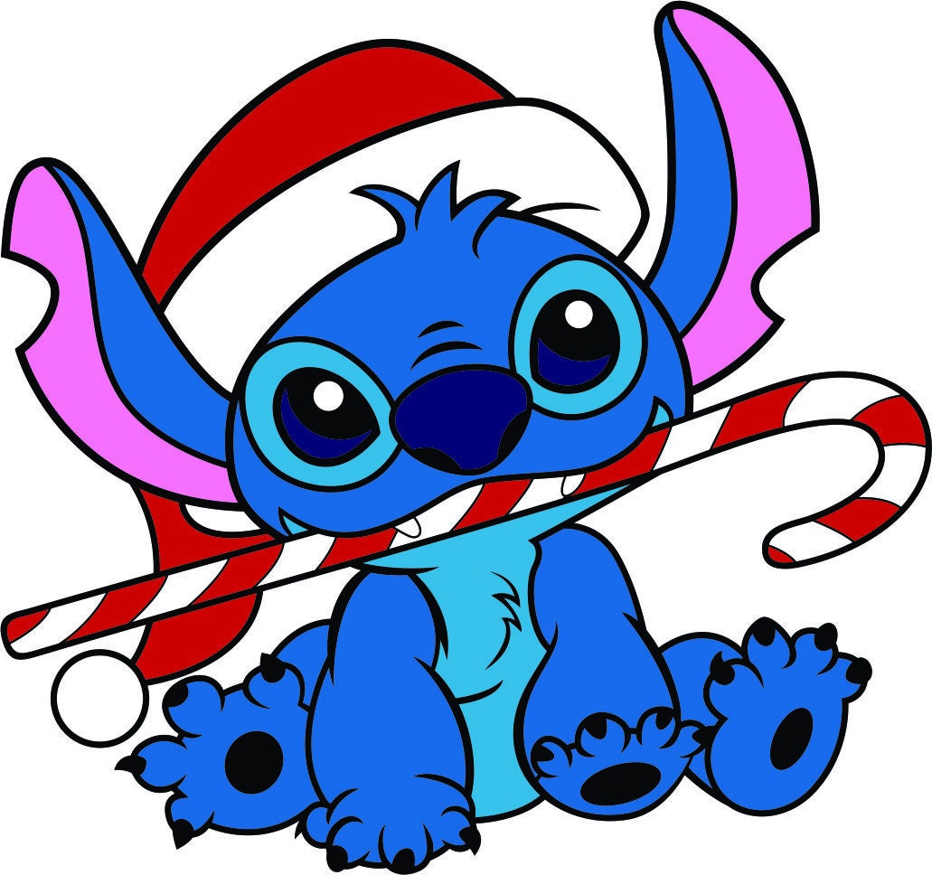 Stitch Christmas SVG and JPG for Cricut and Silhouette Lilo | Etsy