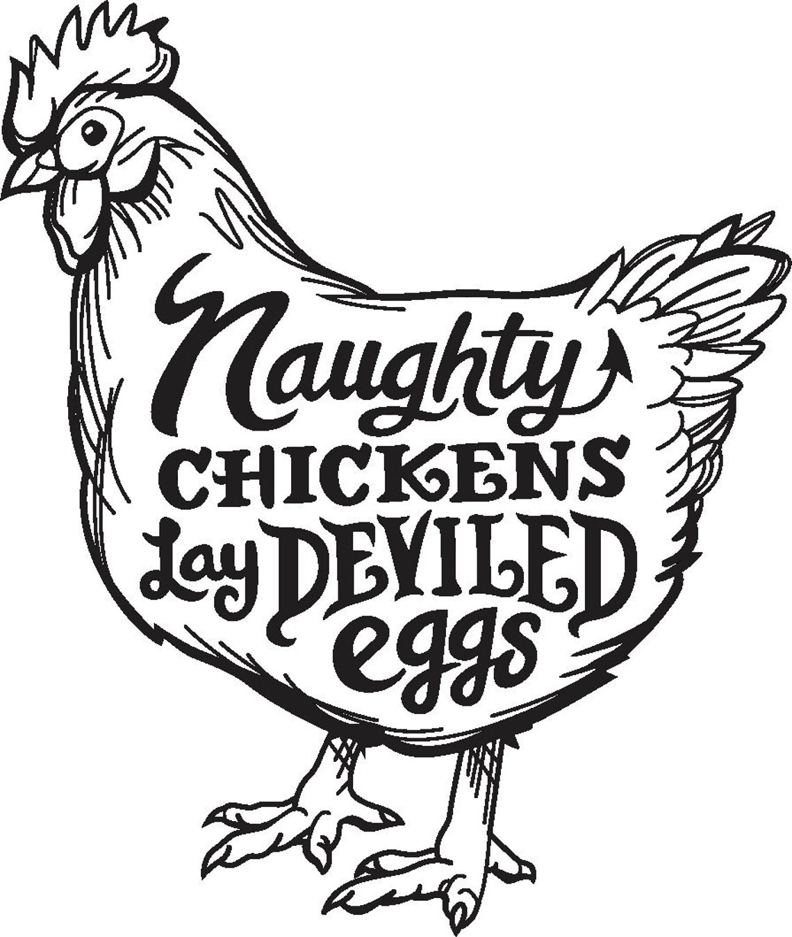 Naughty Chickens Lay Deviled Eggs SVG PNG and more for Etsy