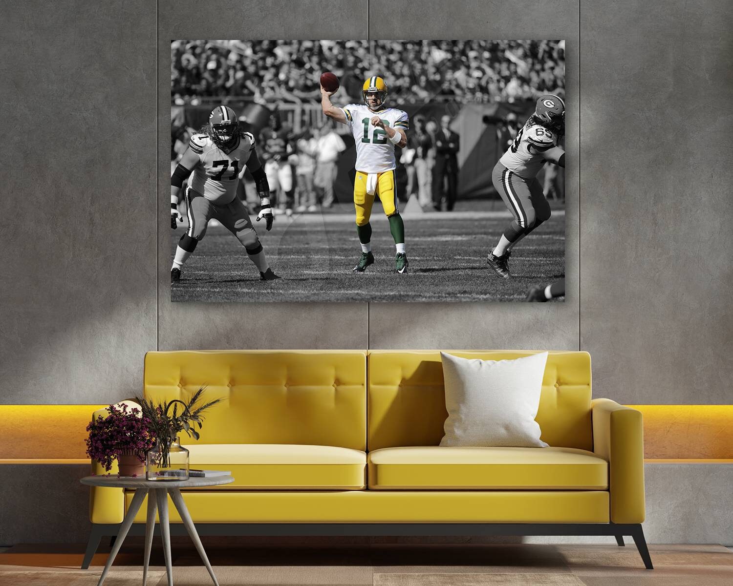 Aaron Rodgers Poster Man Cave Kids Decor Wall Decor Sports - Etsy