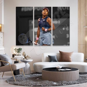 Naomi Osaka Poster, Man Cave, Kids Decor, Tennis, Wall Decor, Sports Canvas Frame, Ready To Hang