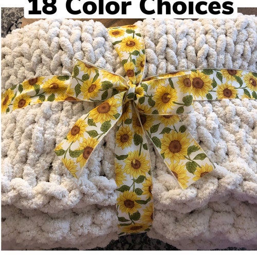 Chanasya Chunky Knit Throw Blanket Etsy