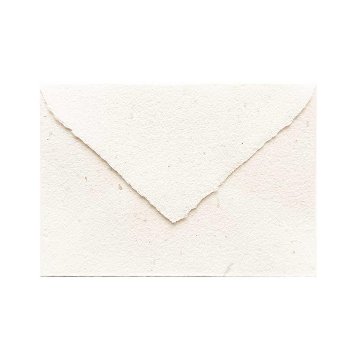 Handmade Straw White Envelope (Pack of 25)