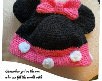 Minnie Mouse Beanie - Etsy Australia