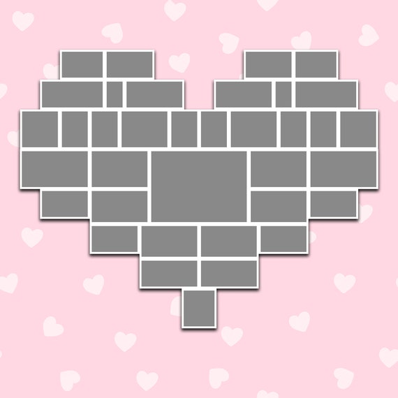 Heart Collage Template