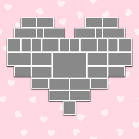 Heart Collage Template