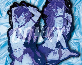 Farli and Asha Stickers- Ice Planet Barbarians