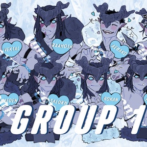 Ice Planet Barbarian Stickers (GROUP 1)