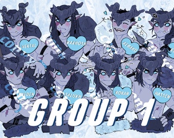 Ice Planet Barbarian Stickers (GROUP 1)