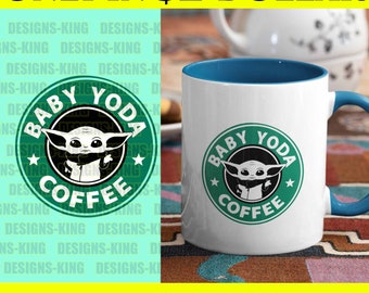 Download Baby Yoda Coffee Svg Etsy