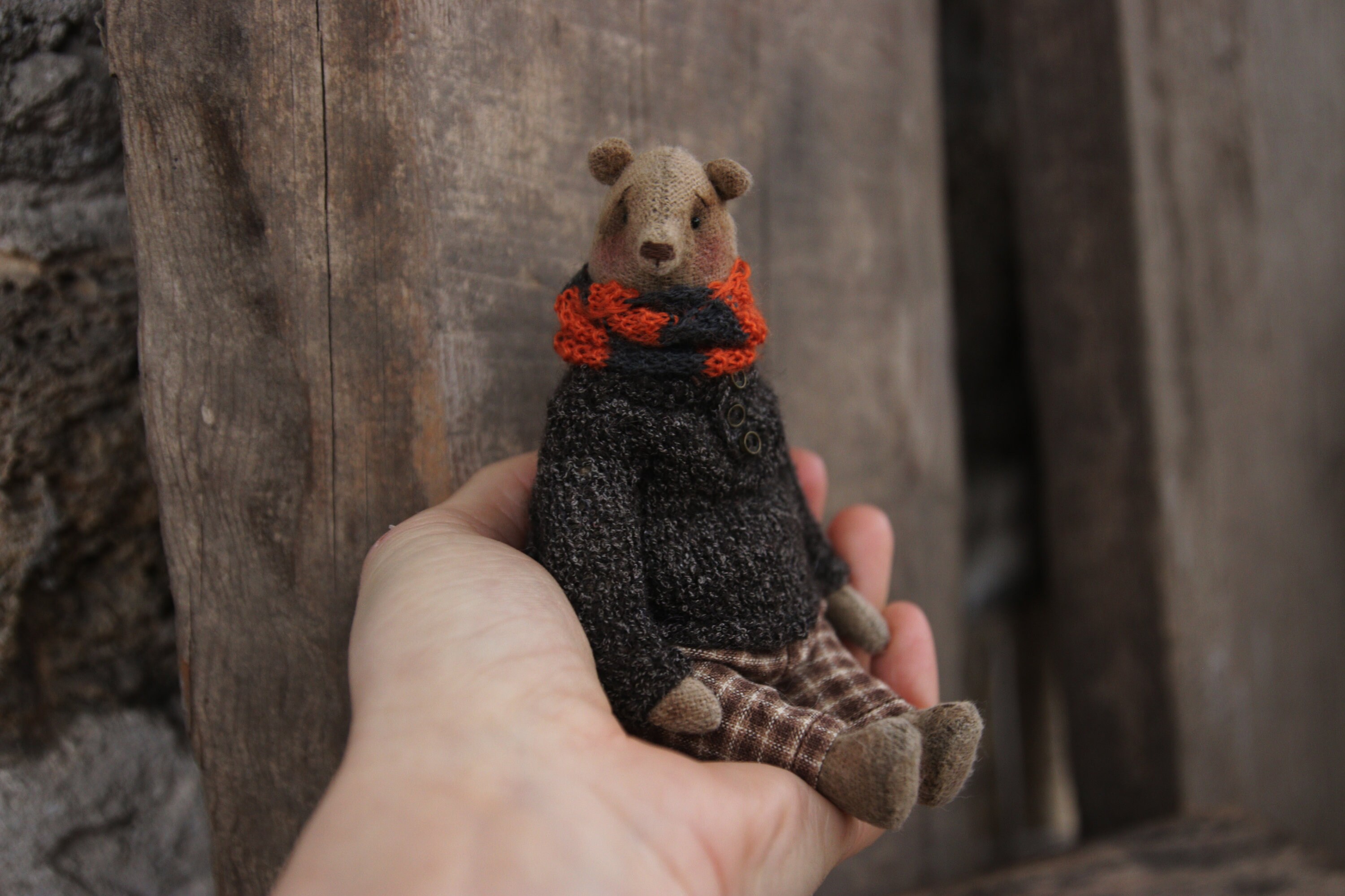 Bear Pocket Sweater - Etsy