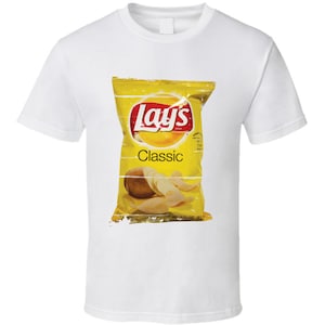 Lays Classic Potato Chips Food Funny Cool T Shirt
