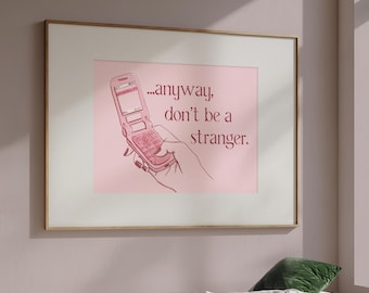 Phoebe Bridgers 'Scott Street' Art Print | Pink Flip Phone Lyrics