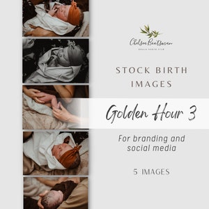 Golden Hour 3 bundle stock birth photography. Image license. Doula tools. Birth worker business. Birth graphics. Website Photos.