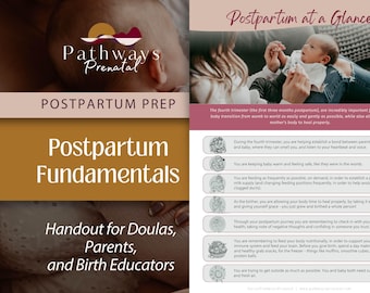 Postpartum Recovery at a Glance | New Parent Quick Reference Handout