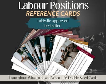 Bestselling Midwife Approved Labor Position Reference Cards (PDF Download)