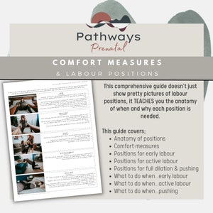 Labor Positions & Comfort Measures Guide for Birthing (PDF) - Etsy