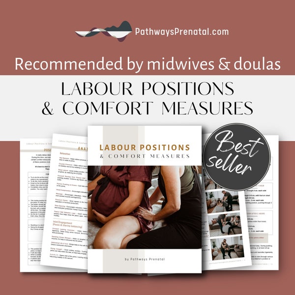 Labour Positions and comfort measures guide. Labor positions for physiological birthing. For mothers, doulas, and midwives.