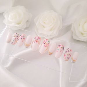 Confetti Flowers Press-On Nails