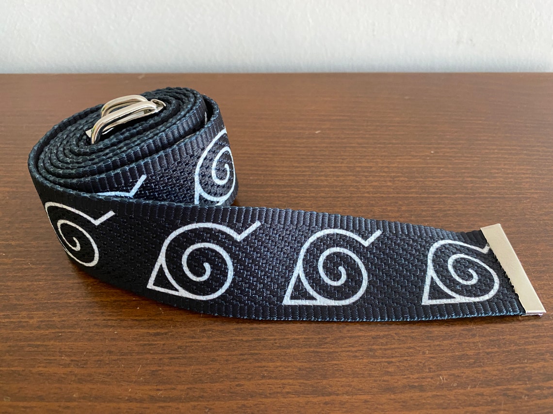 Akatsuki Naruto Anime Belt Akatsuki Print Belts Naruto Etsy