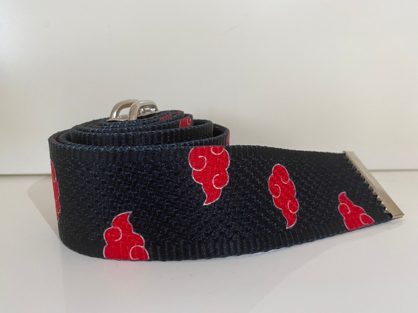 Akatsuki Logo Belt Naruto Pattern Belt Anime Cosplay Belts Etsy