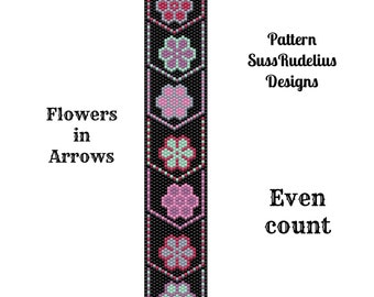 Burst of Color Even Count Peyote Bracelet PDF Pattern - Etsy