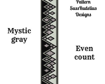 Mystic Grey Even Count Peyote Muster