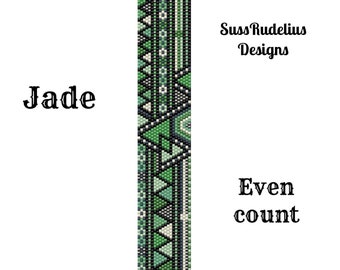 Jade even count peyote pattern