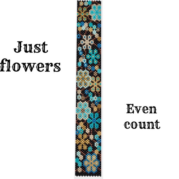 Just flowers even count peyote pattern