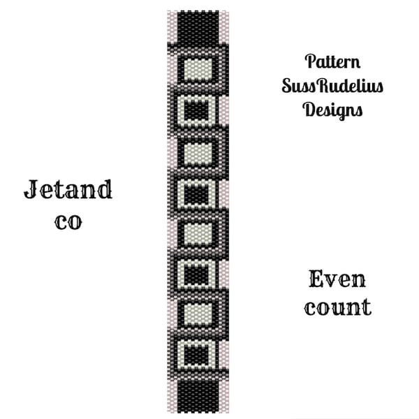 Jetandco even count peyote pattern