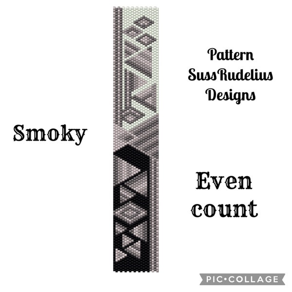 Smoky even count peyote pattern