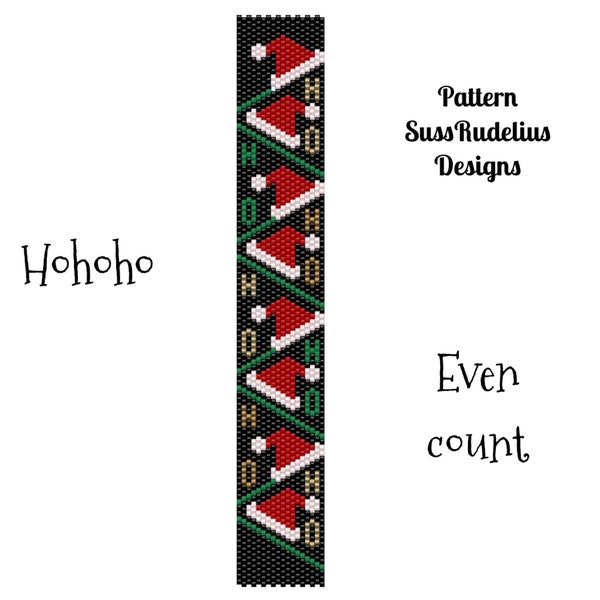 HoHoHo even count peyote pattern