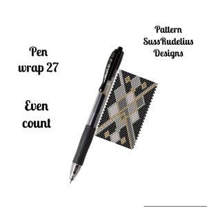 Pen wrap 27 even count peyote pattern