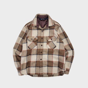 Vintage 90s Brown Plaid Shacket