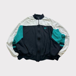 Vintage 90s Nike Embroidered Zip-Up Sweatshirt Jacket