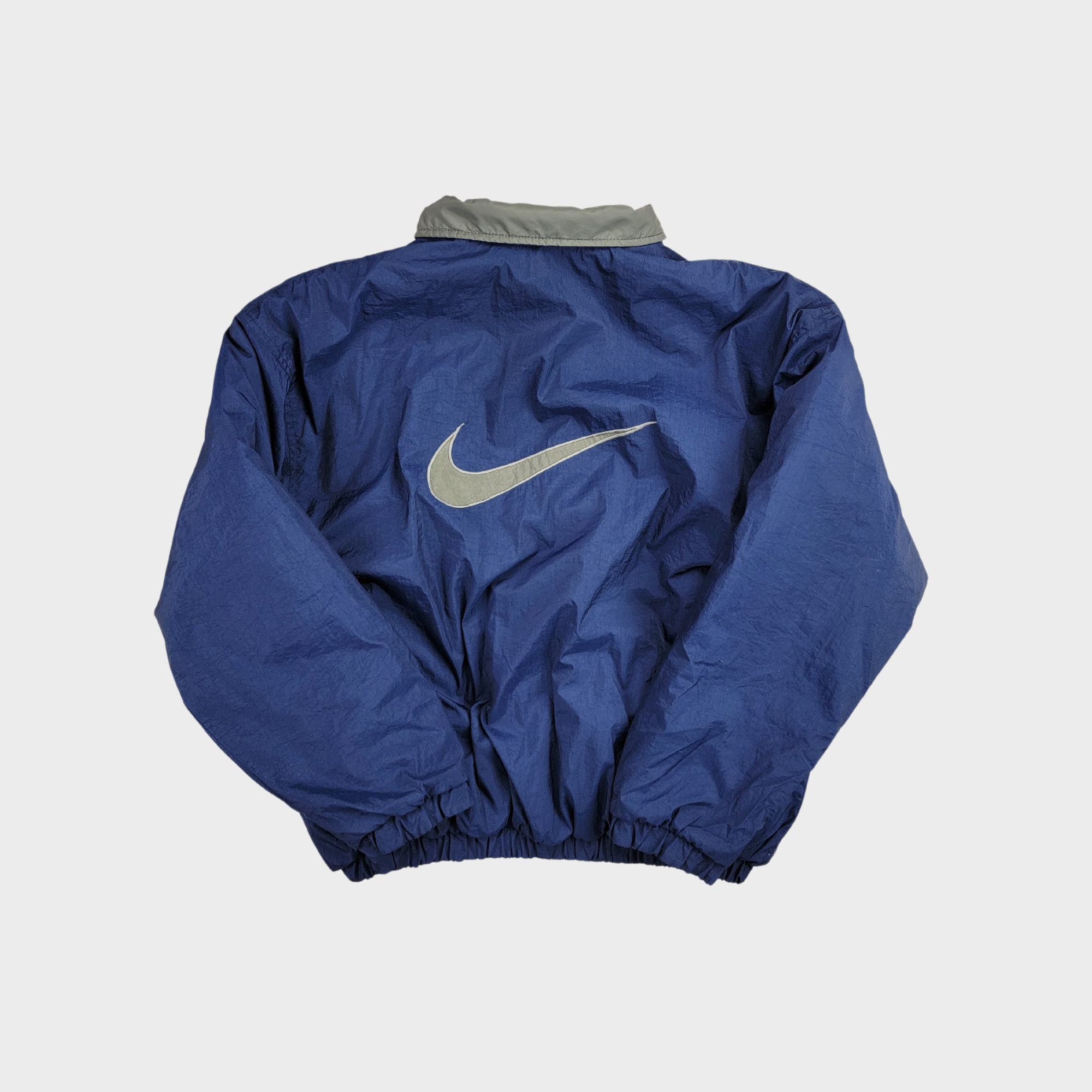 George Bernard colgante Interior Vintage 90s Nike Reversible Big Swoosh Puffer Jacket - Etsy