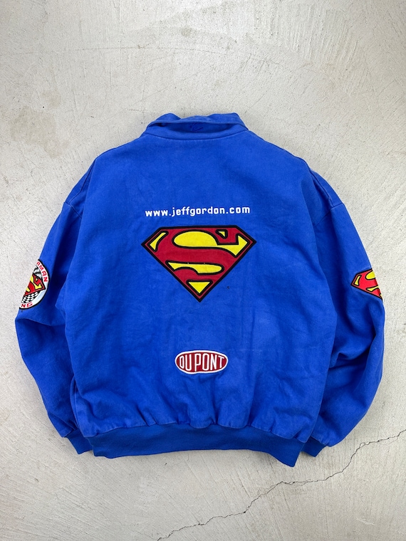 00s JH DESIGN SUPERMAN MAN OF STEEL 2XL - Vintage 2000s Nascar 