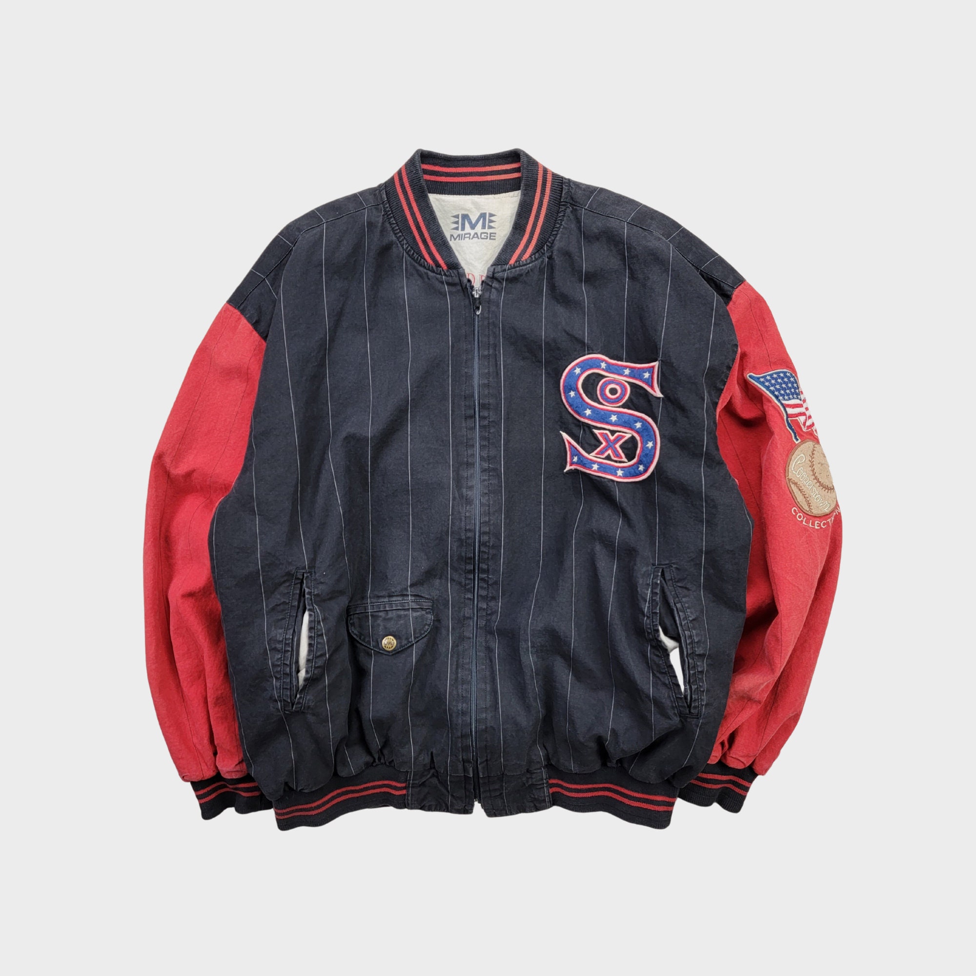 Vintage 90s Chicago White Sox Mirage Embroidered Reversible Vintage 90s Chicago White Sox Mirage Embroidered Reversible