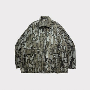 Vintage 80s Real Tree Camo Lightweight Zip-Up Shirt Jacket
