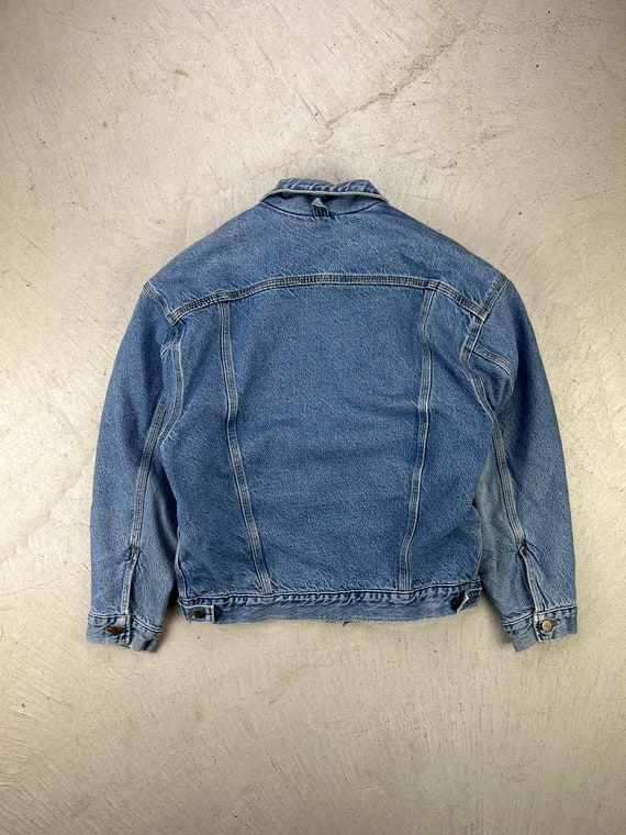 Vintage 90s Carhartt Denim Blanket Lined Trucker Jean Jacket Vintage 90s Carhartt Denim Blanket Lined Trucker Jean Jacket