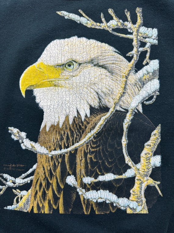 Vintage 90s Bald Eagle Endangered Animal Wildlife… - image 2