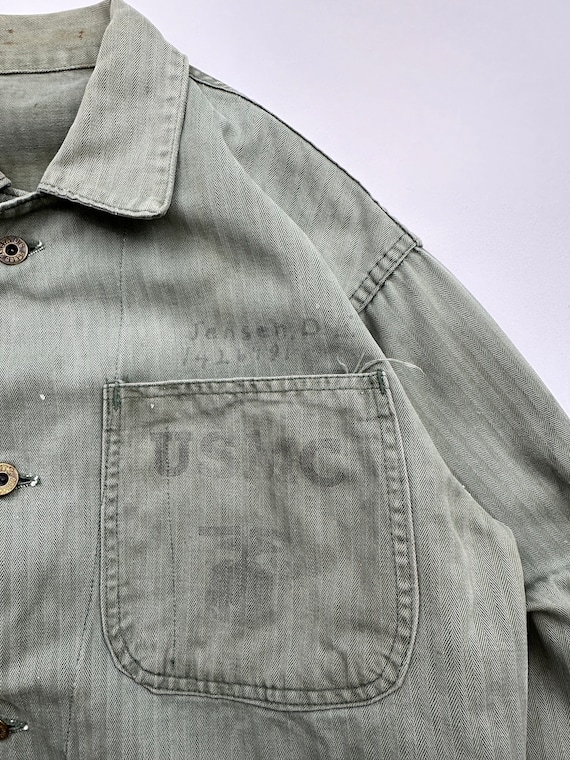 Vintage 40s WW2 USMC Herringbone Twill True Vintage Military Vintage 40s WW2 USMC Herringbone Twill True Vintage Military