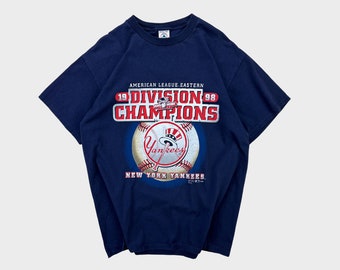 ヴィンテージ 90年代 ニューヨーク ヤンキース MLB ブルー Tシャツ XL