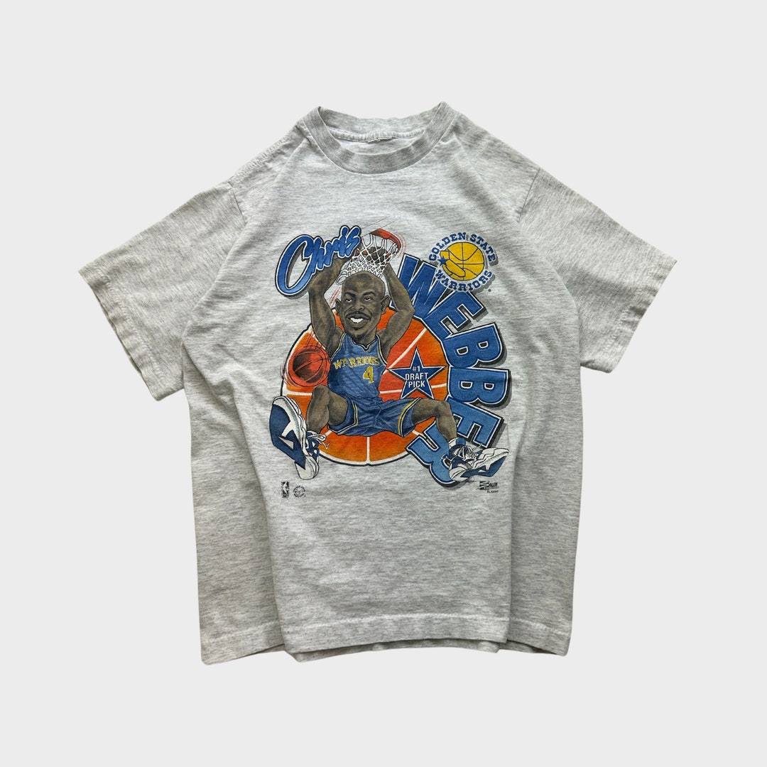 Vintage 90s Golden State Warriors Chris Webber NBA Salem Graphic T