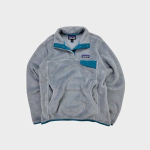 Grey and teal patagonia best sale pullover