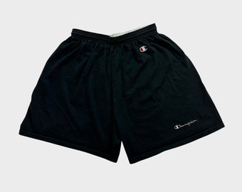 Vintage 90er Jahre Champion Sportlich bestickte Baumwoll Shorts