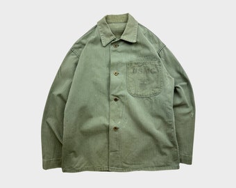 Vintage 40s WW2 USMC Herringbone Twill True Vintage Military Jacket